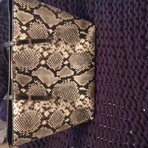 DSW snakeskin tote